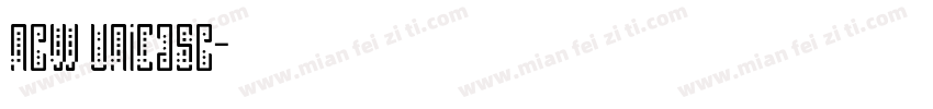 New Unicase字体转换